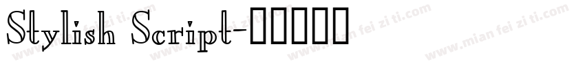 Stylish Script字体转换